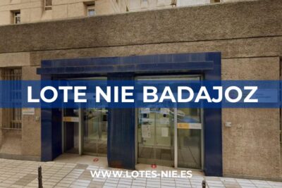 Lote NIE Badajoz en Calle La Bomba